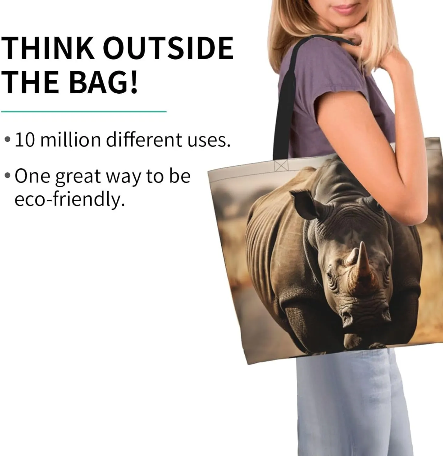 Tote Bag for Women Grocery Bag Reusable Shopping Bag Zebras on Brown Grass Field Handbag Foldable Shoulder Bag