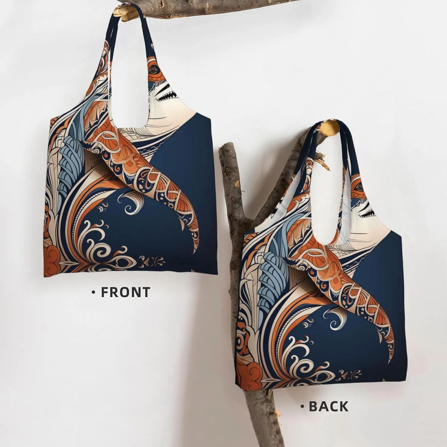 Tote Bag for Women Reusable Grocery Bag Canvas Shopping Bag Starry sky butterfly Handbag Foldable Shoulder Bag
