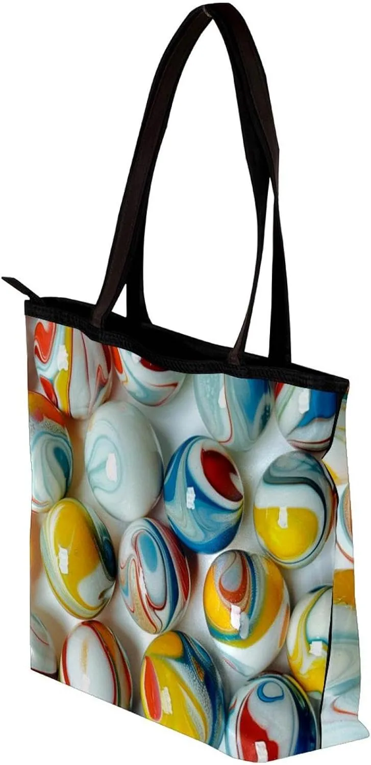Tote Bags, Large Tote Bag, Tote Bag with Zipper, Coconut Tree Flower Dinosaur Cartoon, Womens Tote Bag