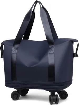 Travel Bag With Wheels, Travel Bag, Double-layer Expansion, Wear-resistant and Water-repellent, Suitable for Fitness, Travel and Business Trips (blue)