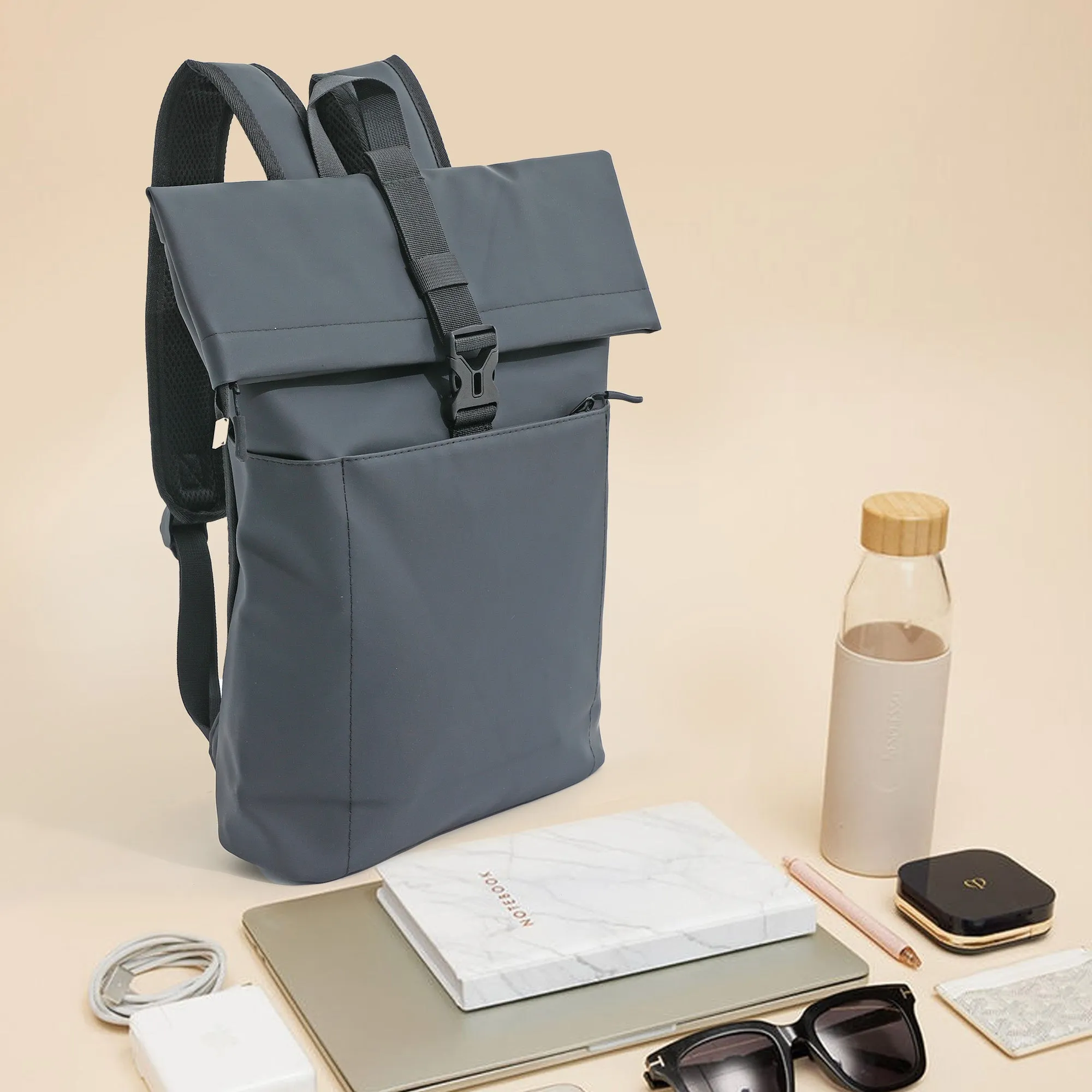 Travel Laptop Backpack with Padded Protection | Fits 15.6 inch | Black