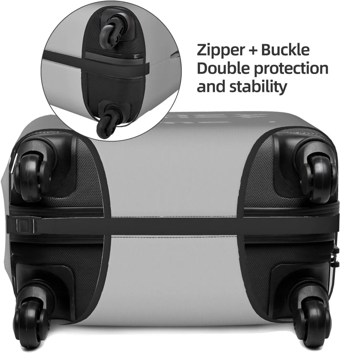 Travel Luggage Cover Suitcase Stretch Washable All Money Go My Home Suitcase Protector Bag,Dust-Proof With Zipper Closure Baggage Covers,Large