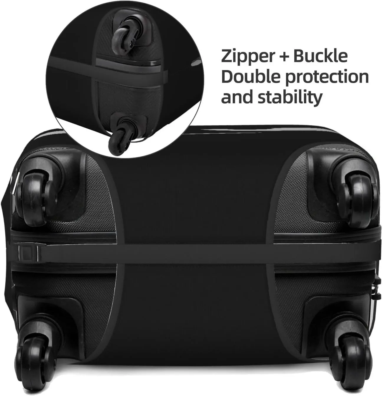 Travel Luggage Cover Suitcase Stretch Washable Don'T Touch My Bag Suitcase Protector Bag,Dust-Proof Double-Sided Baggage Covers,Large