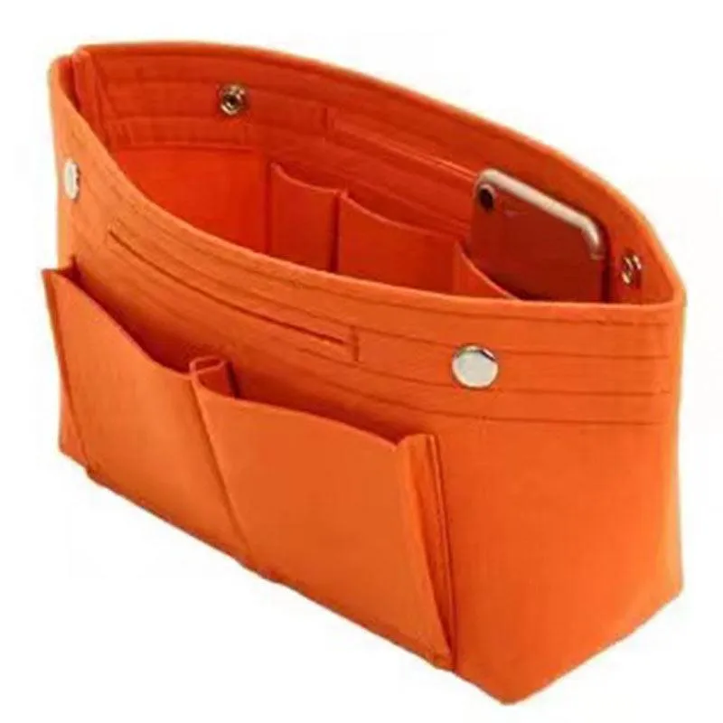 Travel Organiser Handbag Felt Bag Tote Insert Liner Purse Pouch Women 25*16*9Cm