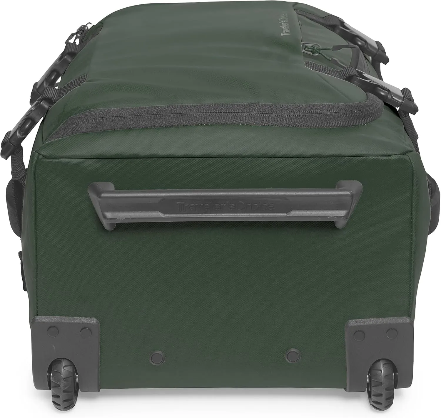 Traveler's Choice Wheeled Duffel, Dark Green, Carry-On 21-Inch
