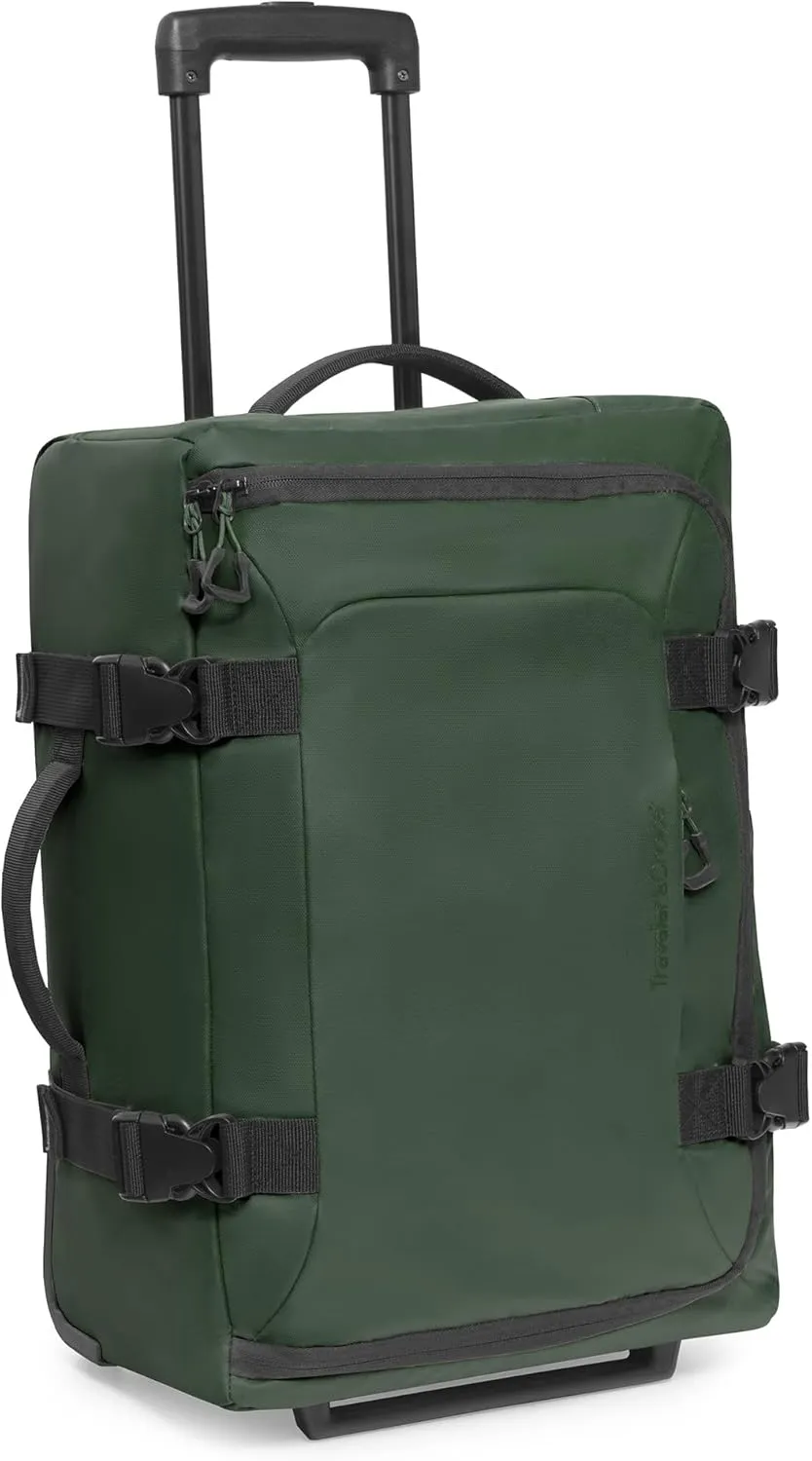 Traveler's Choice Wheeled Duffel, Dark Green, Carry-On 21-Inch