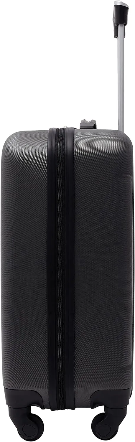 Travelers Club Cosmo Hardside Spinner Luggage, Charcoal Grey, Carry-On 20-Inch