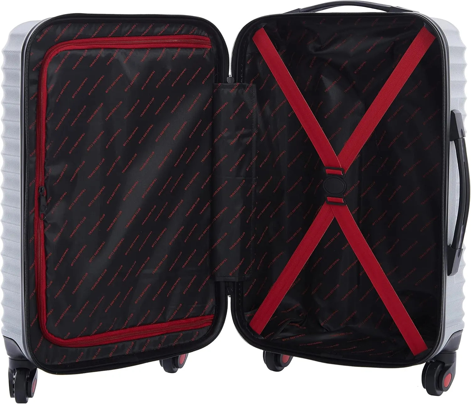 Travelers Club Orion Luggage and Travel Accessories, Grey, 6-Piece Set