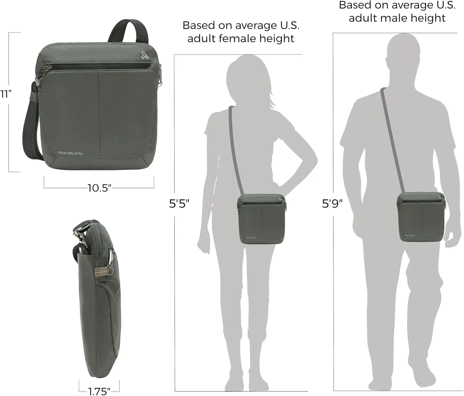 Travelon Anti-Theft Active Small Crossbody