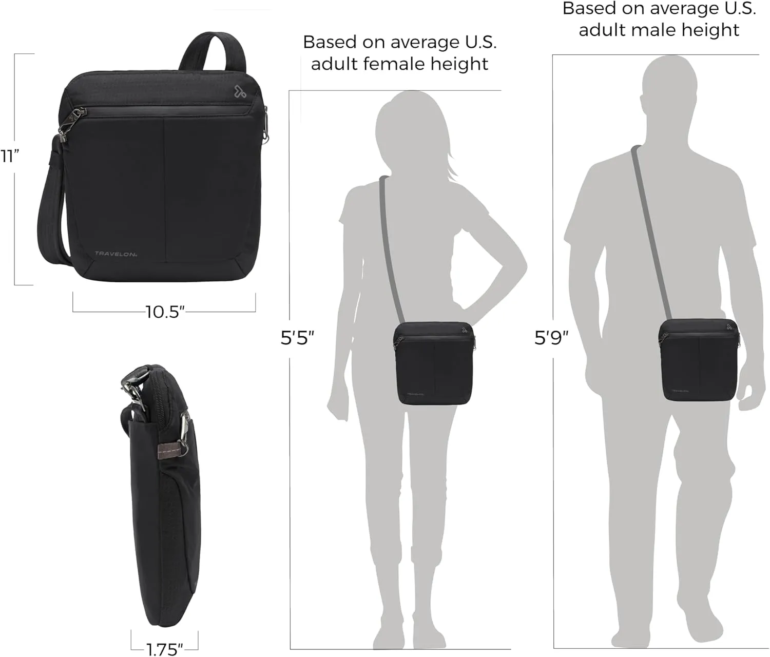 Travelon Anti-Theft Active Small Crossbody