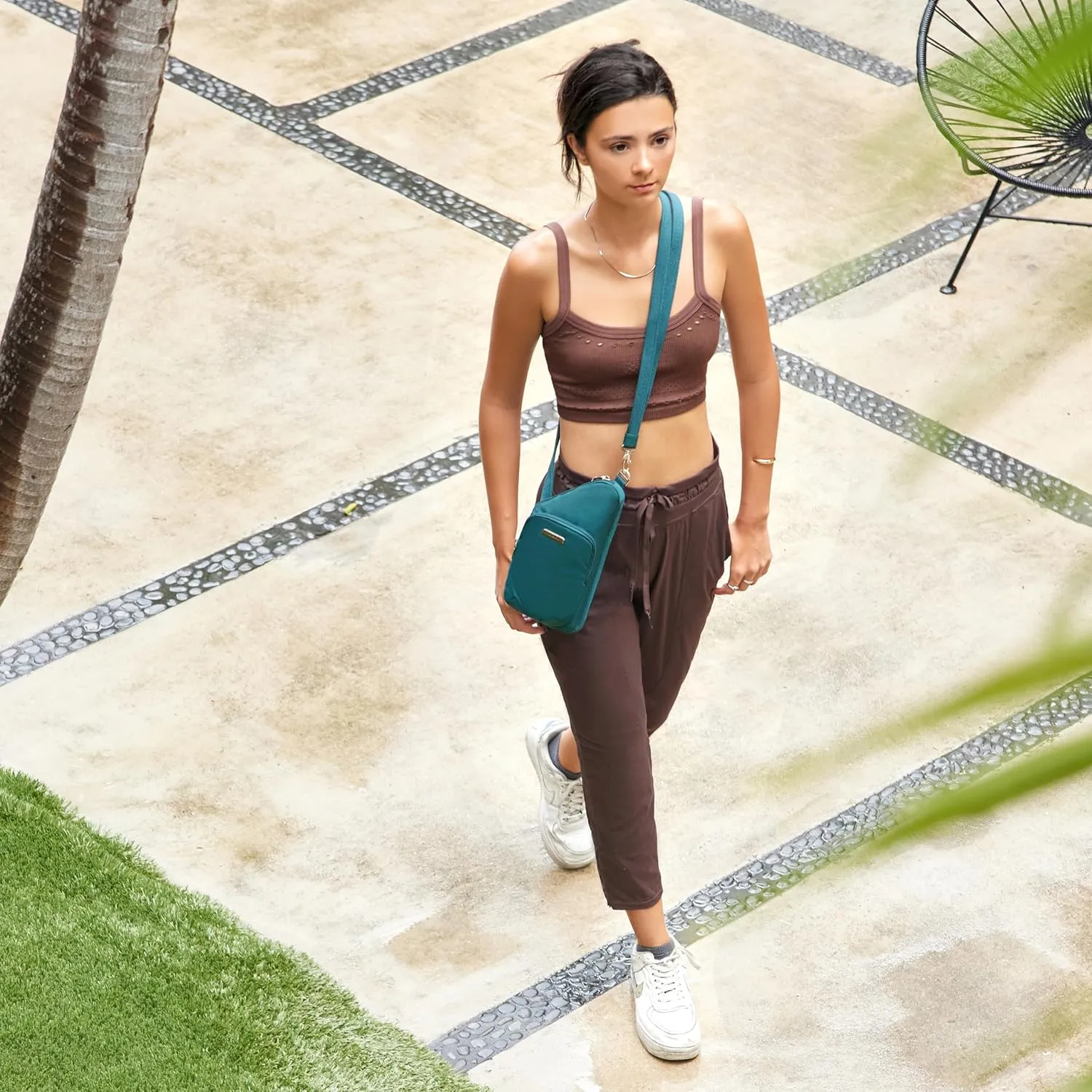 Travelon Anti-Theft Essentials Compact Crossbody Bag