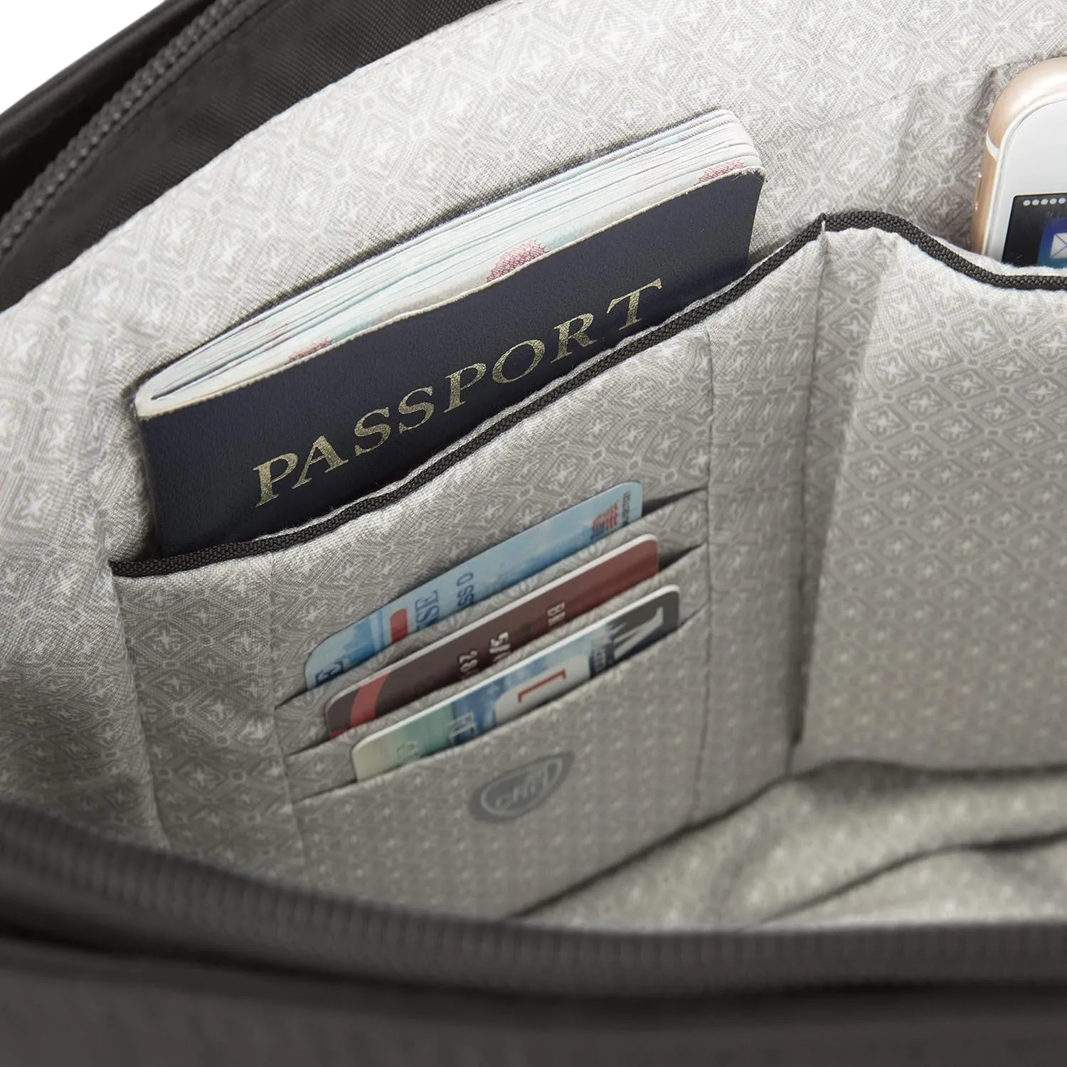 Travelon Anti-Theft Essentials Patch Pocket Crossbody Bag