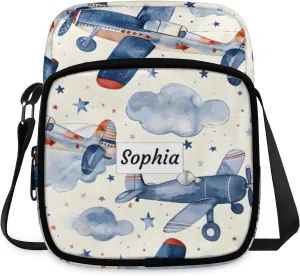 TropicalLife Personalized Crossbody Bag for Women Men Custom Name Messenger Bags