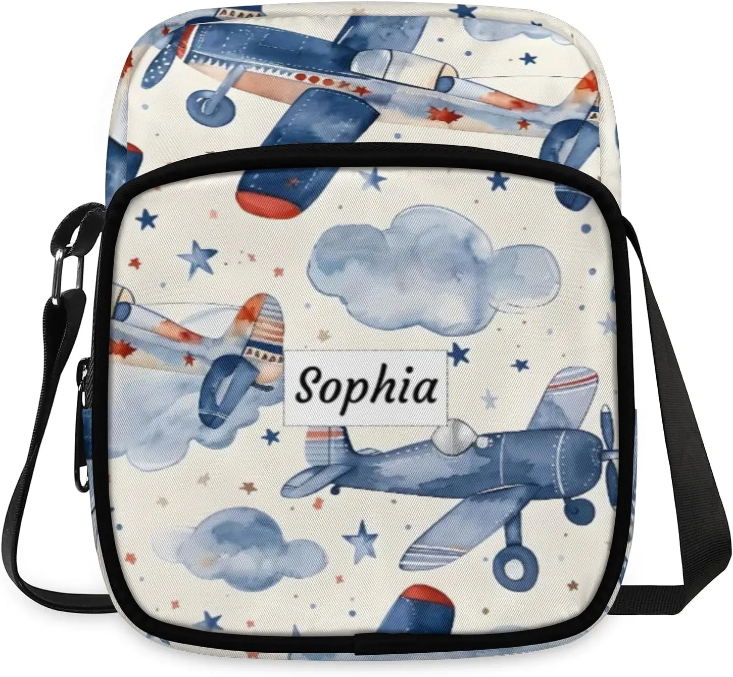 TropicalLife Personalized Crossbody Bag for Women Men Custom Name Messenger Bags