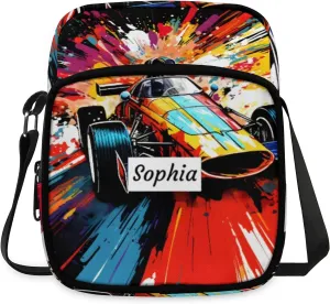 TropicalLife Personalized Crossbody Bag for Women Men Custom Name Messenger Bags