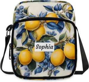 TropicalLife Personalized Crossbody Bag for Women Men Custom Name Messenger Bags