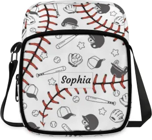 TropicalLife Personalized Crossbody Bag for Women Men Custom Name Messenger Bags