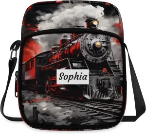 TropicalLife Personalized Crossbody Bag for Women Men Custom Name Messenger Bags
