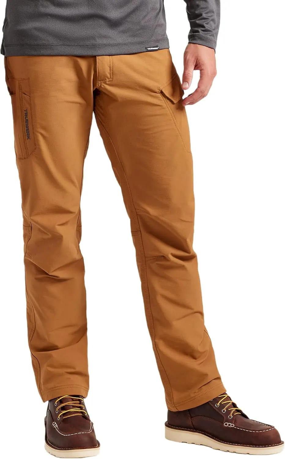 TRUEWERK Men's Work Pants - T2 WerkPant Technical Workwear, Water Resistant, Lightweight, Multi-Pocket with 4-Way Stretch