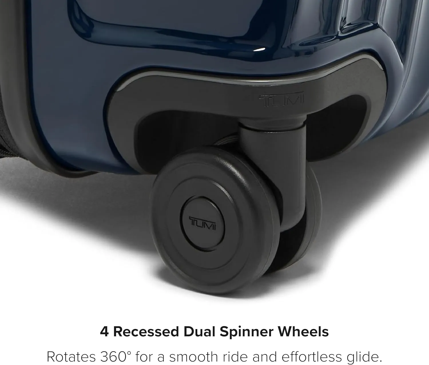 TUMI - 19 Degree Extended Trip Expandable 4 Wheeled Packing Case - Hard Shell Suitcase - Roller Suitcase Checked Bag - Navy