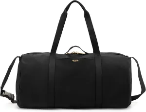 TUMI - Just In Case Duffel Bag - Packable Travel Bag - Carry On Duffel Bag - Water-Resistant - 10.3" X 18.9" X 10.3" - Black with Gold Hardware