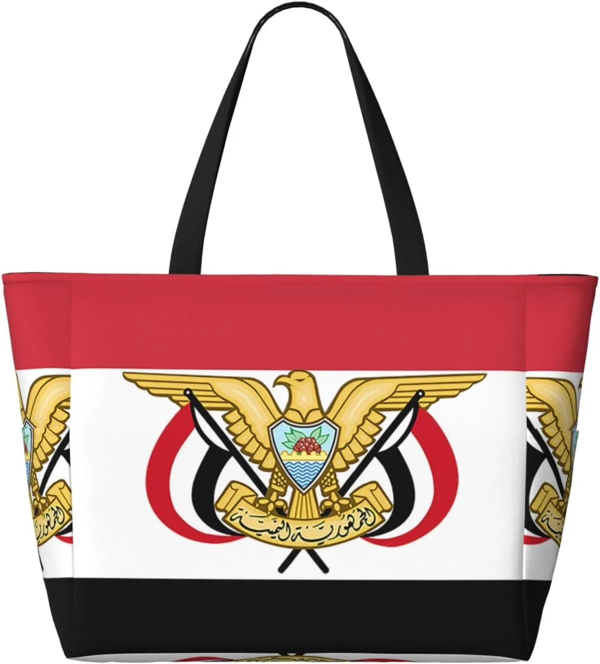 Ukrainian Flag Women Large Beach Bag Travel Weekender Foldable Tote Bag for Pool Beach Vacation Gym