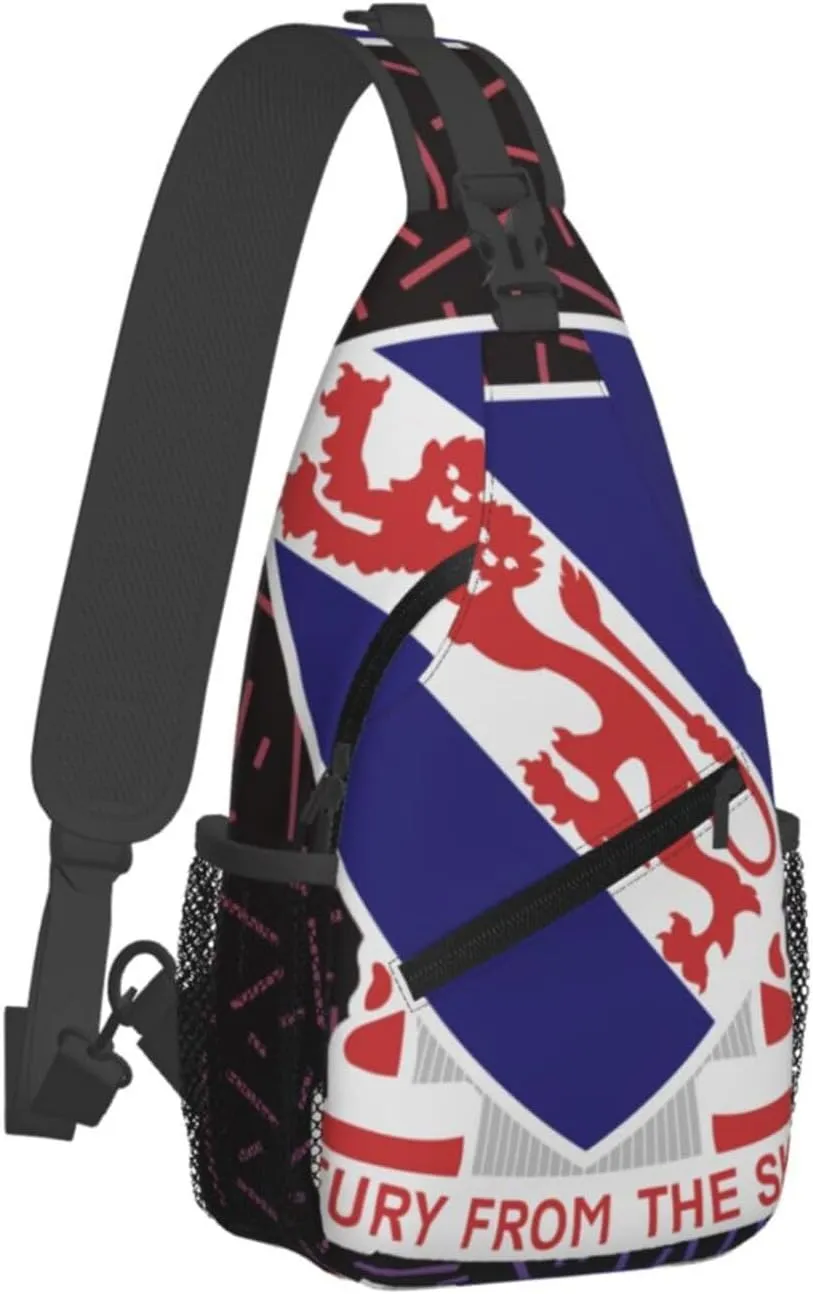 Us A-rmy 508th Parachute Airborne Infantry Regiment Dui Small Crossbody Backpack Sling Bag One Shoulder Chest Bags Gym Sport Travel Hiking Daypack