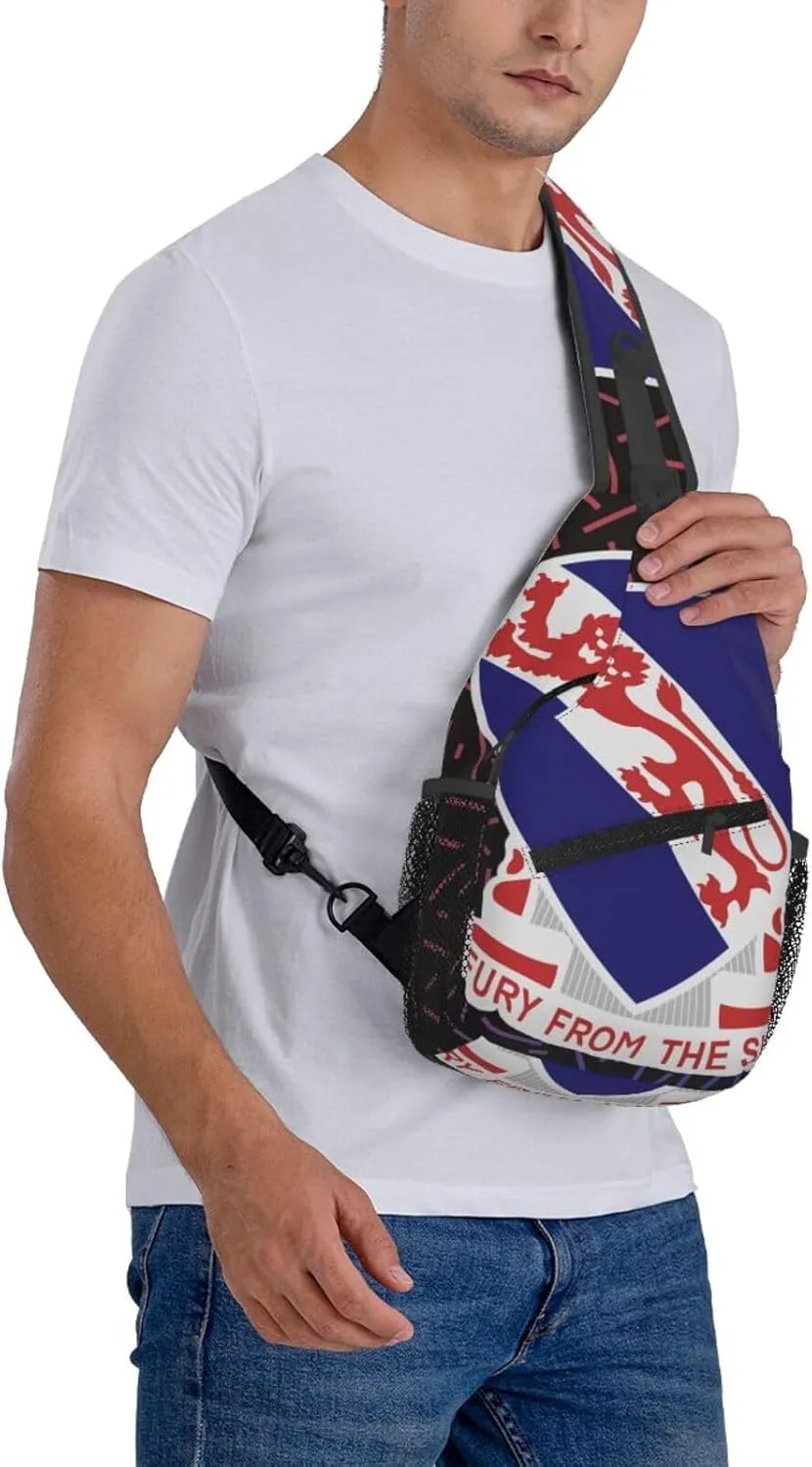 Us A-rmy 508th Parachute Airborne Infantry Regiment Dui Small Crossbody Backpack Sling Bag One Shoulder Chest Bags Gym Sport Travel Hiking Daypack
