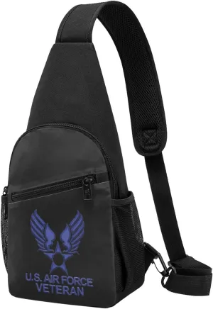 Us Air Force Veteran Travel Hiking Bag Cross Chest Bag Diagonally