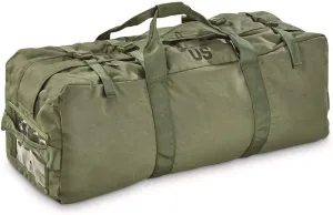 U.S. Military Zip Duffel Bag, Used Olive Drab