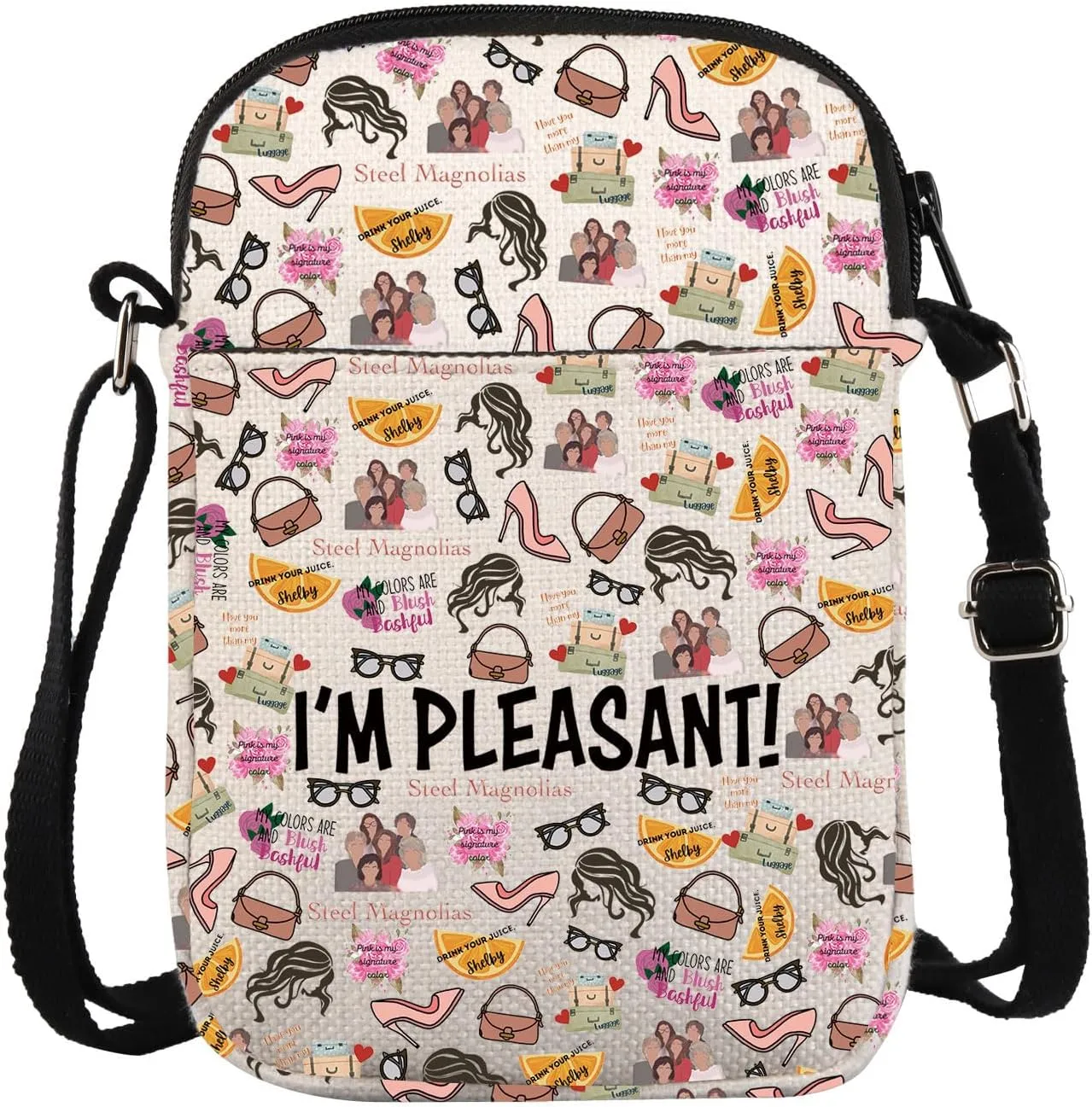 VAMSII S Magnolias Inspired Gift I'm Pleasant Crossbody Bag For Movie Fans Women