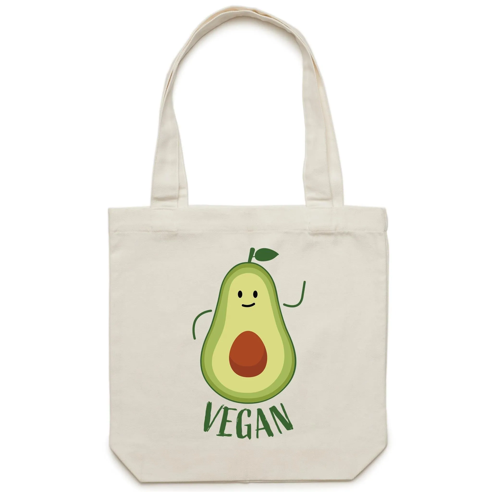 Vegan Avocado - Canvas Tote Bag