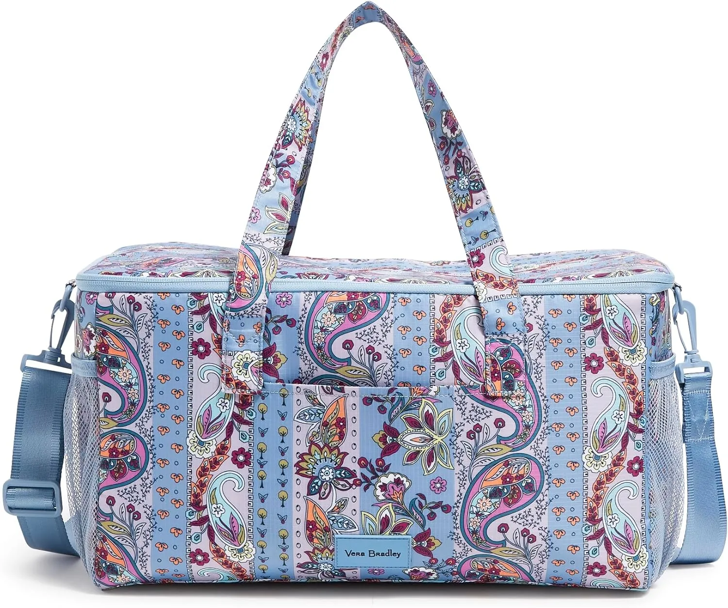 Vera Bradley Recycled Ripstop Family Cooler, Provence Paisley Stripes