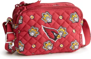 Vera Bradley Women's Cotton NFL Small Stadium Crossbody Bag (Multiple Teams Available)