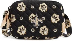 Vera Bradley Women's Cotton NFL Small Stadium Crossbody Bag (Multiple Teams Available)
