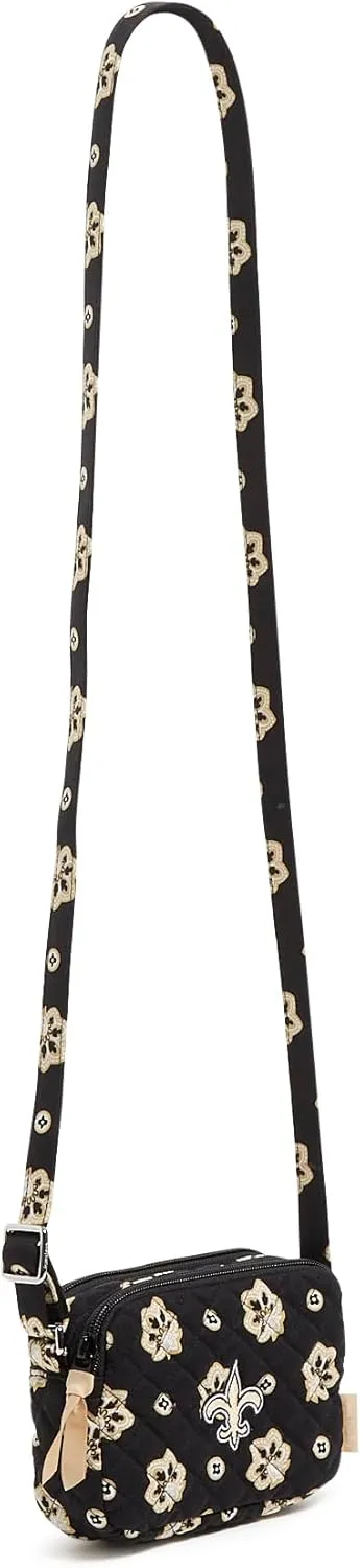 Vera Bradley Women's Cotton NFL Small Stadium Crossbody Bag (Multiple Teams Available)