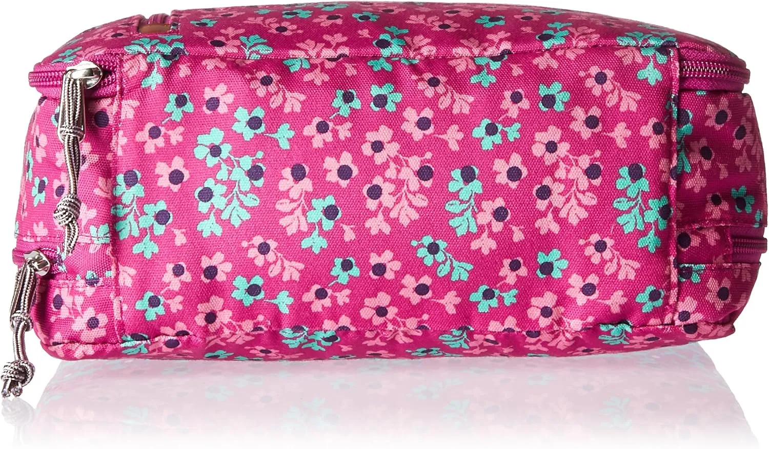 Vera Bradley Women's Lighten Up Large Blush & Brush Makeup Organizer Case, Ditsy Dot, One Size
