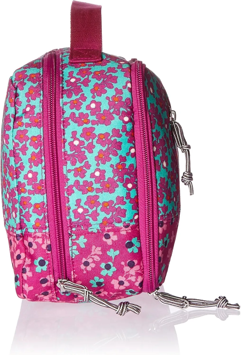 Vera Bradley Women's Lighten Up Large Blush & Brush Makeup Organizer Case, Ditsy Dot, One Size