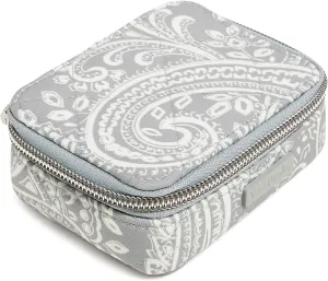 Vera Bradley Women's Performance Twill Travel Pill Organizer Accessory, Cloud Gray Paisley, One Size