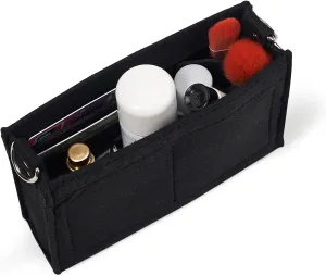 Vercord Felt Purse Insert Organizer LV 26 19 Toiletry Pouch Insert with D Ring Attach Chain Strap