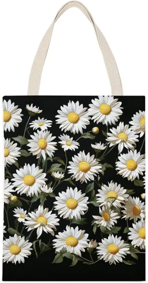 Versatile Canvas Tote Bag,single-sided Print Large Capacity Canvas Tote Bag,foldable Tote Bag,fabric Tote Bag