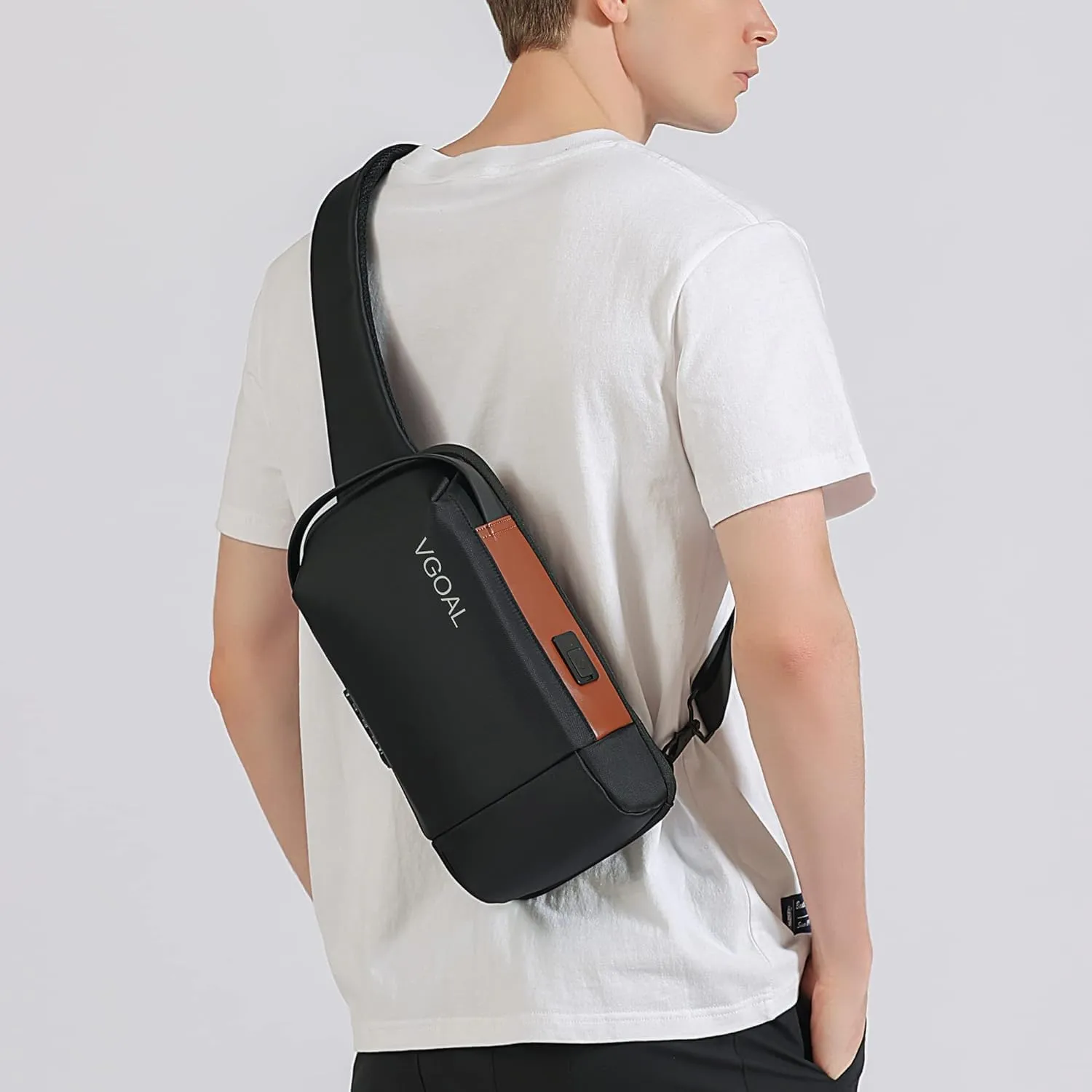 VGOAL Crossbody Bag Sling Bag for Women Men Sling Backpack Mini Backpack Daypack Crossbody for Travel Sport Running Hiking (FG6316)