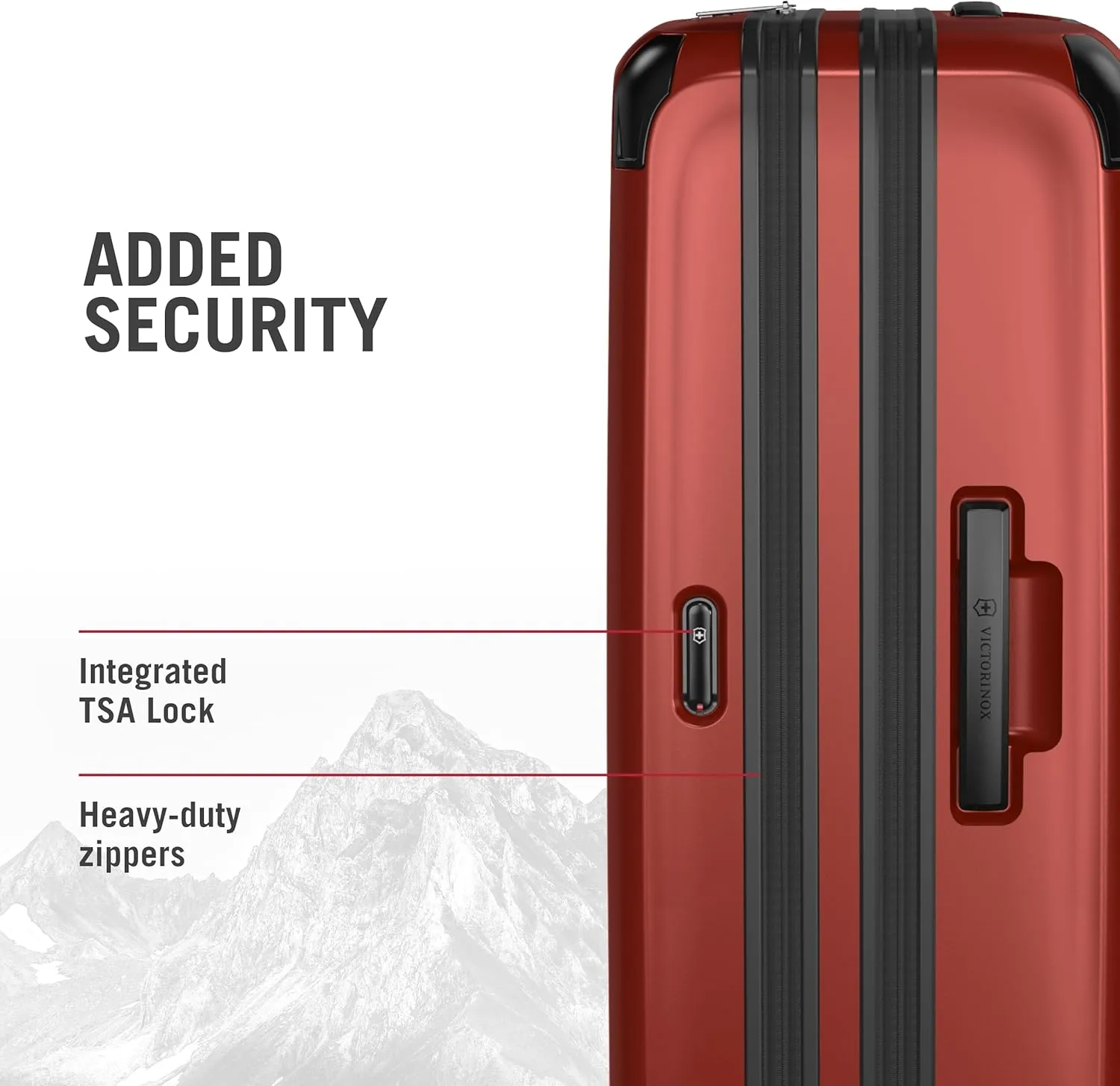 Victorinox Spectra 3.0 Expandable Medium Case - Modern Hardside Luggage - Rolling Suitcase with Spinner Wheels - Holds Travel Accessories - 81 Liters, Red