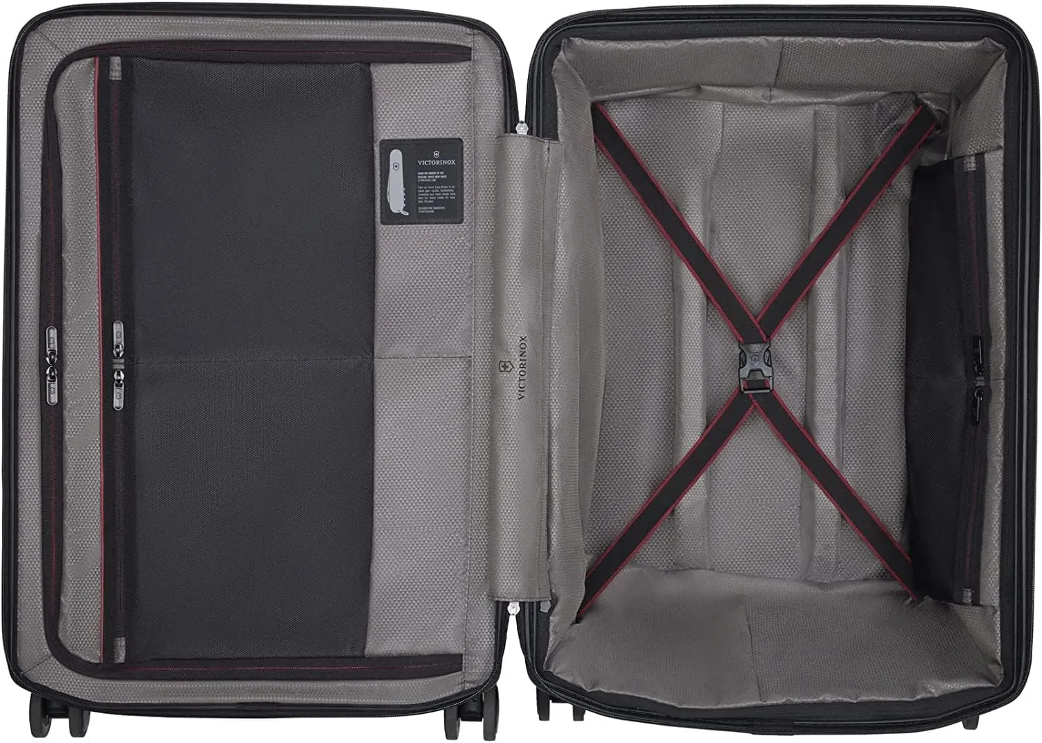 Victorinox Spectra 3.0 Expandable Medium Case - Modern Hardside Luggage - Rolling Suitcase with Spinner Wheels - Holds Travel Accessories - 81 Liters, Red