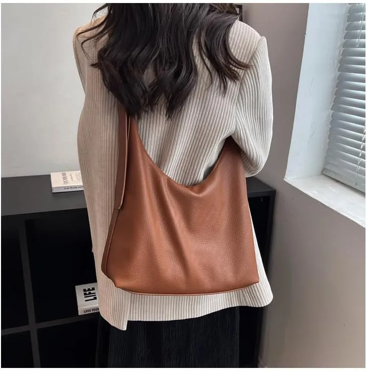 Vintage-style Crossbody Bag with Adjustable Shoulder Strap and Large Capacity for All-matching Outfits