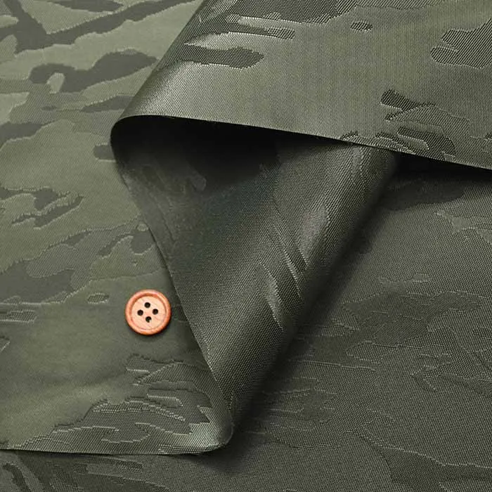 Water-Repellent Nylon Oxford Print Fabric - Camouflage