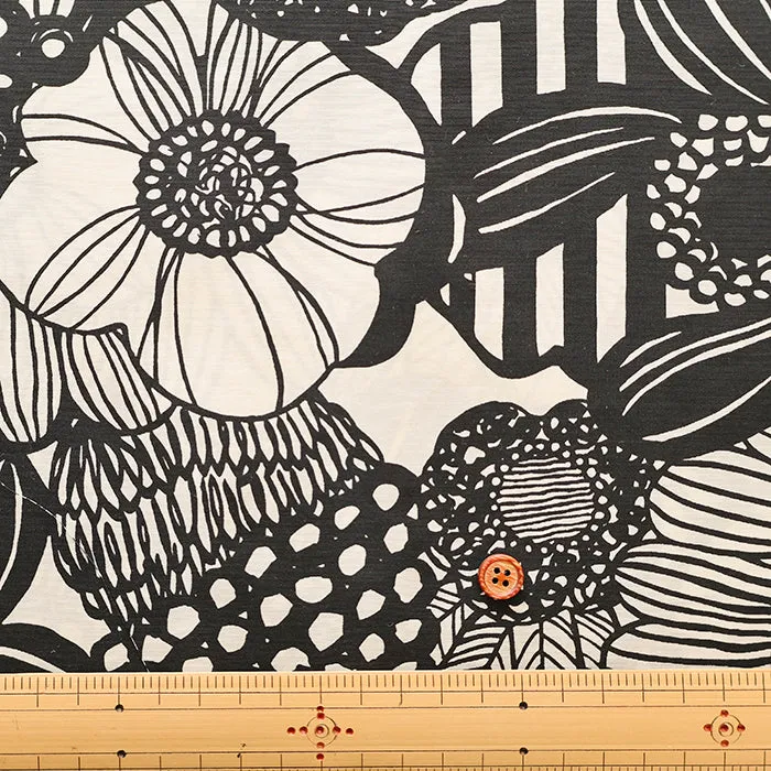 Water repellent Nylon Taffeta Fabric - Art Flower