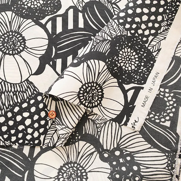 Water repellent Nylon Taffeta Fabric - Art Flower