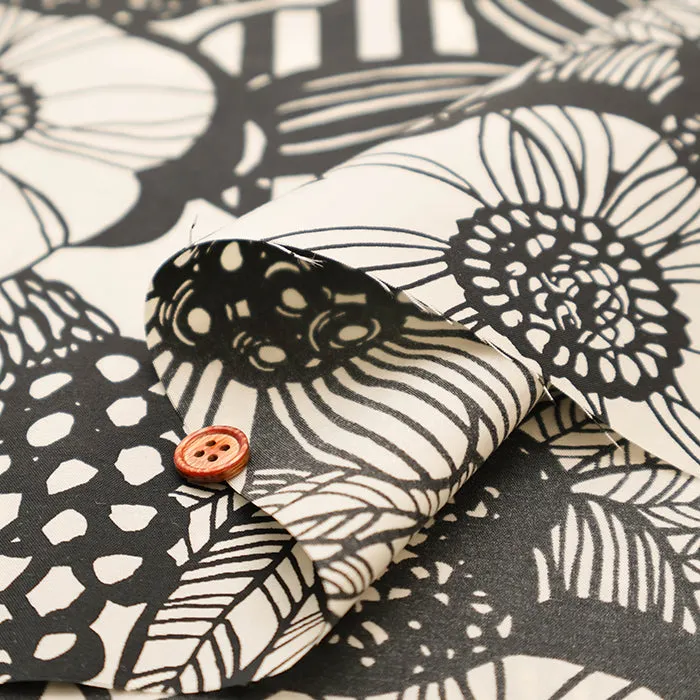Water repellent Nylon Taffeta Fabric - Art Flower