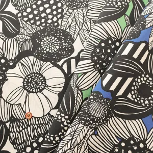 Water repellent Nylon Taffeta Fabric - Art Flower